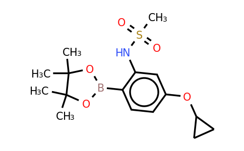 N-(5-cyclopropoxy-2-(4,4,5,5-tetramethyl-1,3,2-dioxaborolan-2-YL)phenyl)methanesulfonamide