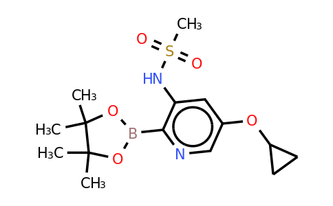 N-(5-cyclopropoxy-2-(4,4,5,5-tetramethyl-1,3,2-dioxaborolan-2-YL)pyridin-3-YL)methanesulfonamide