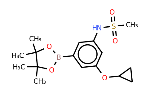 N-(3-cyclopropoxy-5-(4,4,5,5-tetramethyl-1,3,2-dioxaborolan-2-YL)phenyl)methanesulfonamide
