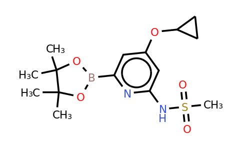 N-(4-cyclopropoxy-6-(4,4,5,5-tetramethyl-1,3,2-dioxaborolan-2-YL)pyridin-2-YL)methanesulfonamide