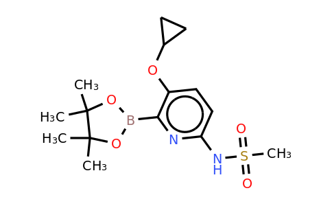 N-(5-cyclopropoxy-6-(4,4,5,5-tetramethyl-1,3,2-dioxaborolan-2-YL)pyridin-2-YL)methanesulfonamide