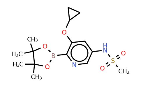 N-(5-cyclopropoxy-6-(4,4,5,5-tetramethyl-1,3,2-dioxaborolan-2-YL)pyridin-3-YL)methanesulfonamide