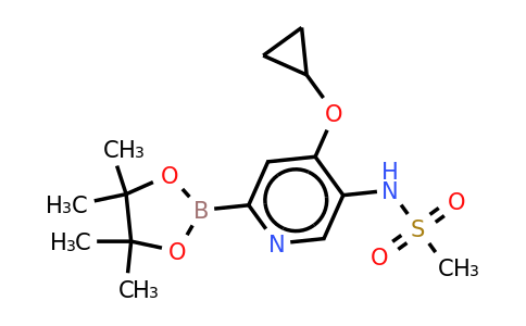 N-(4-cyclopropoxy-6-(4,4,5,5-tetramethyl-1,3,2-dioxaborolan-2-YL)pyridin-3-YL)methanesulfonamide