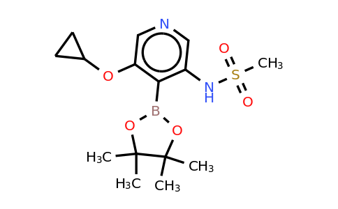 N-(5-cyclopropoxy-4-(4,4,5,5-tetramethyl-1,3,2-dioxaborolan-2-YL)pyridin-3-YL)methanesulfonamide