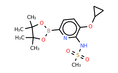 N-(3-cyclopropoxy-6-(4,4,5,5-tetramethyl-1,3,2-dioxaborolan-2-YL)pyridin-2-YL)methanesulfonamide