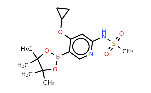 N-(4-cyclopropoxy-5-(4,4,5,5-tetramethyl-1,3,2-dioxaborolan-2-YL)pyridin-2-YL)methanesulfonamide