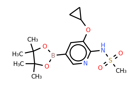 N-(3-cyclopropoxy-5-(4,4,5,5-tetramethyl-1,3,2-dioxaborolan-2-YL)pyridin-2-YL)methanesulfonamide