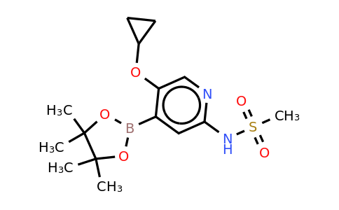 N-(5-cyclopropoxy-4-(4,4,5,5-tetramethyl-1,3,2-dioxaborolan-2-YL)pyridin-2-YL)methanesulfonamide