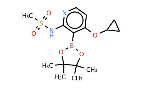 N-(4-cyclopropoxy-3-(4,4,5,5-tetramethyl-1,3,2-dioxaborolan-2-YL)pyridin-2-YL)methanesulfonamide