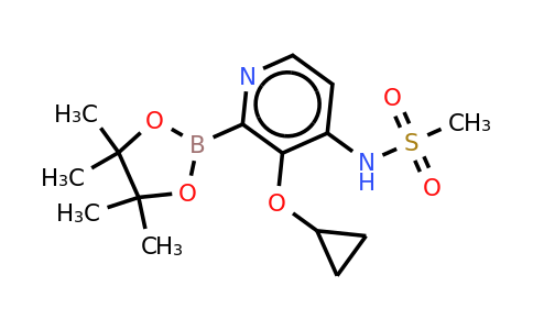 N-(3-cyclopropoxy-2-(4,4,5,5-tetramethyl-1,3,2-dioxaborolan-2-YL)pyridin-4-YL)methanesulfonamide