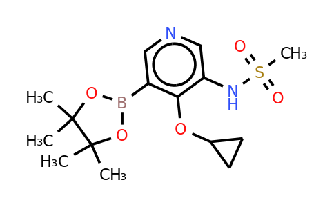 N-(4-cyclopropoxy-5-(4,4,5,5-tetramethyl-1,3,2-dioxaborolan-2-YL)pyridin-3-YL)methanesulfonamide