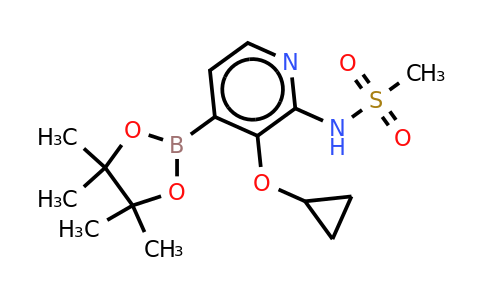 N-(3-cyclopropoxy-4-(4,4,5,5-tetramethyl-1,3,2-dioxaborolan-2-YL)pyridin-2-YL)methanesulfonamide