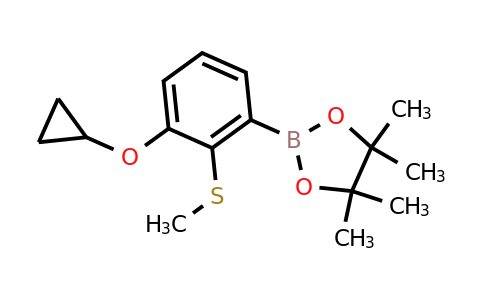 2-(3-Cyclopropoxy-2-(methylthio)phenyl)-4,4,5,5-tetramethyl-1,3,2-dioxaborolane