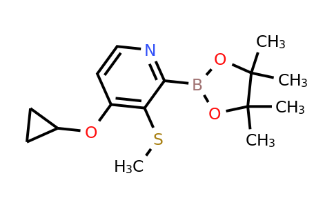 4-Cyclopropoxy-3-(methylthio)-2-(4,4,5,5-tetramethyl-1,3,2-dioxaborolan-2-YL)pyridine