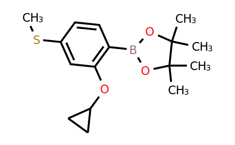 2-(2-Cyclopropoxy-4-(methylthio)phenyl)-4,4,5,5-tetramethyl-1,3,2-dioxaborolane
