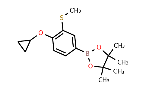 2-(4-Cyclopropoxy-3-(methylthio)phenyl)-4,4,5,5-tetramethyl-1,3,2-dioxaborolane