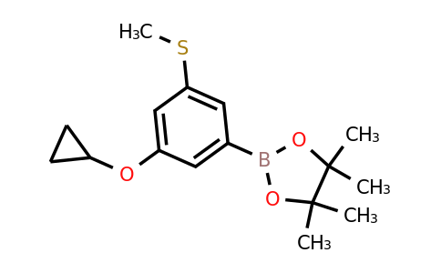 2-(3-Cyclopropoxy-5-(methylthio)phenyl)-4,4,5,5-tetramethyl-1,3,2-dioxaborolane