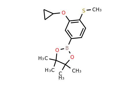 2-(3-Cyclopropoxy-4-(methylthio)phenyl)-4,4,5,5-tetramethyl-1,3,2-dioxaborolane