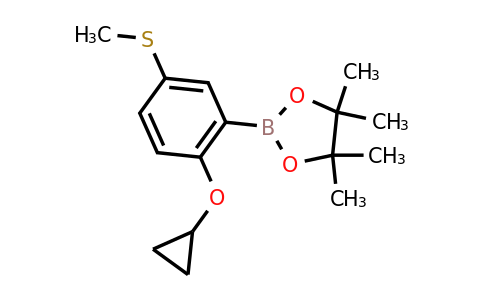 2-(2-Cyclopropoxy-5-(methylthio)phenyl)-4,4,5,5-tetramethyl-1,3,2-dioxaborolane