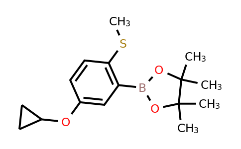 2-(5-Cyclopropoxy-2-(methylthio)phenyl)-4,4,5,5-tetramethyl-1,3,2-dioxaborolane