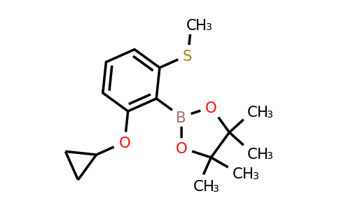 2-(2-Cyclopropoxy-6-(methylthio)phenyl)-4,4,5,5-tetramethyl-1,3,2-dioxaborolane