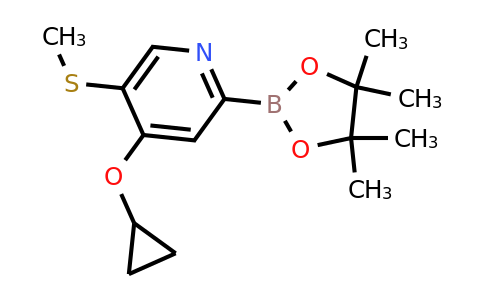 4-Cyclopropoxy-5-(methylthio)-2-(4,4,5,5-tetramethyl-1,3,2-dioxaborolan-2-YL)pyridine