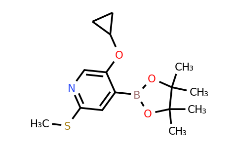 5-Cyclopropoxy-2-(methylthio)-4-(4,4,5,5-tetramethyl-1,3,2-dioxaborolan-2-YL)pyridine