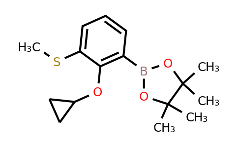 2-(2-Cyclopropoxy-3-(methylthio)phenyl)-4,4,5,5-tetramethyl-1,3,2-dioxaborolane