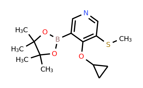 4-Cyclopropoxy-3-(methylthio)-5-(4,4,5,5-tetramethyl-1,3,2-dioxaborolan-2-YL)pyridine