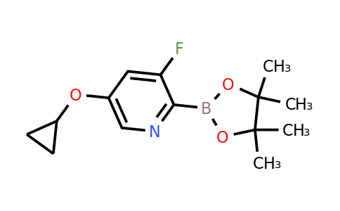 5-Cyclopropoxy-3-fluoro-2-(4,4,5,5-tetramethyl-1,3,2-dioxaborolan-2-YL)pyridine