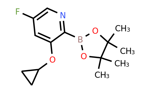 3-Cyclopropoxy-5-fluoro-2-(4,4,5,5-tetramethyl-1,3,2-dioxaborolan-2-YL)pyridine