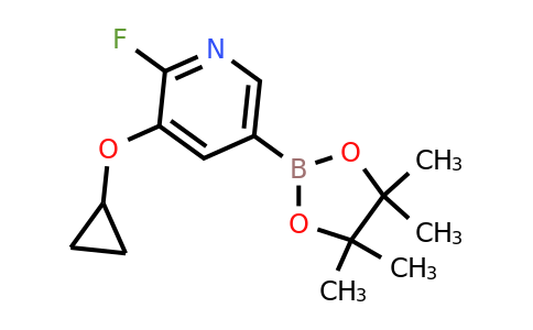3-Cyclopropoxy-2-fluoro-5-(4,4,5,5-tetramethyl-1,3,2-dioxaborolan-2-YL)pyridine
