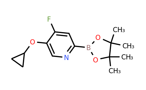 5-Cyclopropoxy-4-fluoro-2-(4,4,5,5-tetramethyl-1,3,2-dioxaborolan-2-YL)pyridine