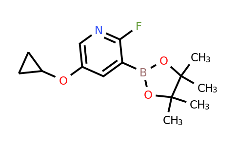 5-Cyclopropoxy-2-fluoro-3-(4,4,5,5-tetramethyl-1,3,2-dioxaborolan-2-YL)pyridine