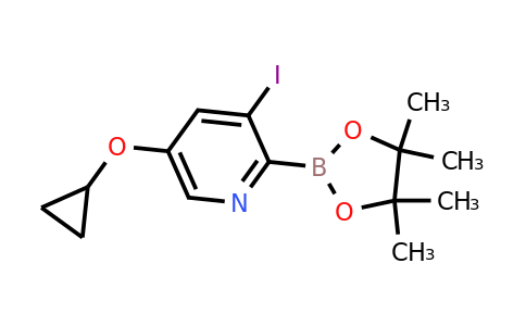 5-Cyclopropoxy-3-iodo-2-(4,4,5,5-tetramethyl-1,3,2-dioxaborolan-2-YL)pyridine