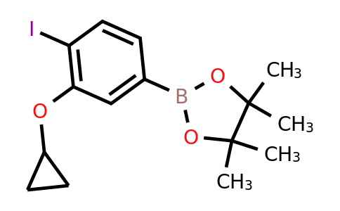 2-(3-Cyclopropoxy-4-iodophenyl)-4,4,5,5-tetramethyl-1,3,2-dioxaborolane