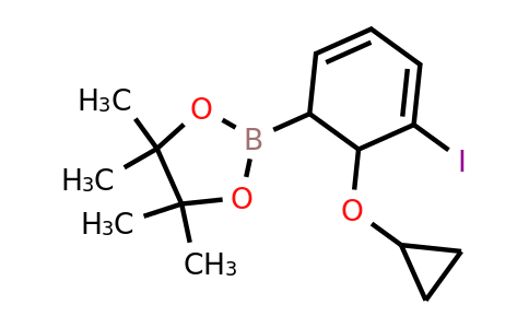 2-(6-Cyclopropoxy-5-iodocyclohexa-2,4-dienyl)-4,4,5,5-tetramethyl-1,3,2-dioxaborolane