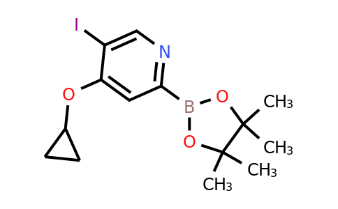 4-Cyclopropoxy-5-iodo-2-(4,4,5,5-tetramethyl-1,3,2-dioxaborolan-2-YL)pyridine