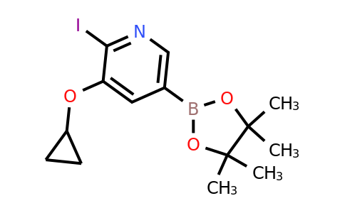 3-Cyclopropoxy-2-iodo-5-(4,4,5,5-tetramethyl-1,3,2-dioxaborolan-2-YL)pyridine