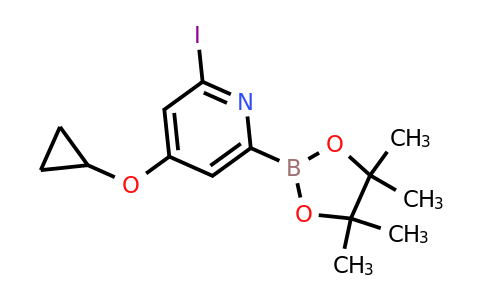 4-Cyclopropoxy-2-iodo-6-(4,4,5,5-tetramethyl-1,3,2-dioxaborolan-2-YL)pyridine