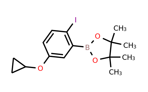 2-(5-Cyclopropoxy-2-iodophenyl)-4,4,5,5-tetramethyl-1,3,2-dioxaborolane