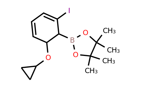 2-(6-Cyclopropoxy-2-iodocyclohexa-2,4-dienyl)-4,4,5,5-tetramethyl-1,3,2-dioxaborolane