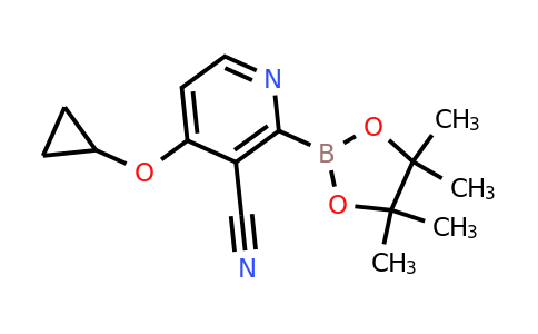 4-Cyclopropoxy-2-(4,4,5,5-tetramethyl-1,3,2-dioxaborolan-2-YL)nicotinonitrile