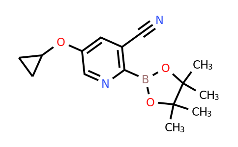 5-Cyclopropoxy-2-(4,4,5,5-tetramethyl-1,3,2-dioxaborolan-2-YL)nicotinonitrile