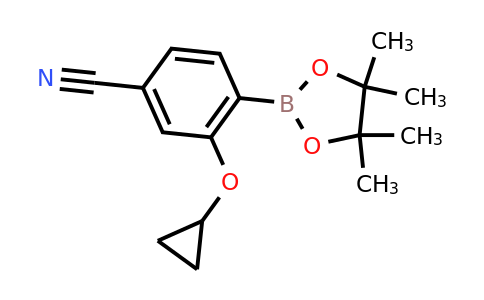 3-Cyclopropoxy-4-(4,4,5,5-tetramethyl-1,3,2-dioxaborolan-2-YL)benzonitrile