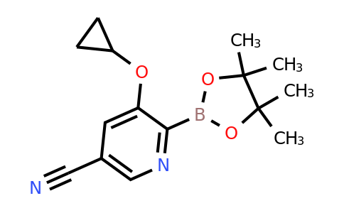 5-Cyclopropoxy-6-(4,4,5,5-tetramethyl-1,3,2-dioxaborolan-2-YL)nicotinonitrile