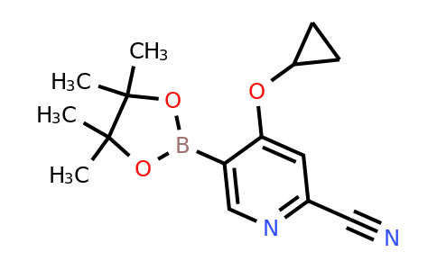 4-Cyclopropoxy-5-(4,4,5,5-tetramethyl-1,3,2-dioxaborolan-2-YL)picolinonitrile