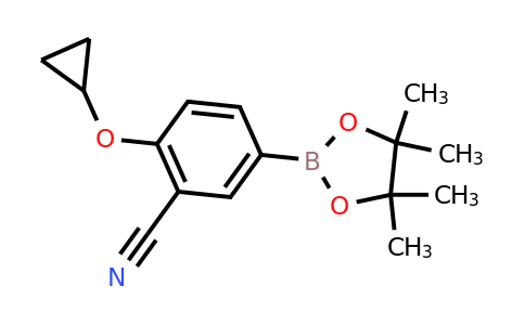 2-Cyclopropoxy-5-(4,4,5,5-tetramethyl-1,3,2-dioxaborolan-2-YL)benzonitrile