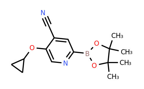 5-Cyclopropoxy-2-(4,4,5,5-tetramethyl-1,3,2-dioxaborolan-2-YL)isonicotinonitrile