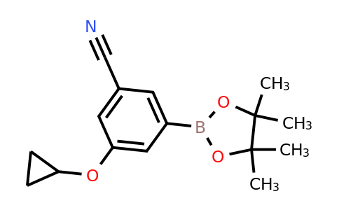 3-Cyclopropoxy-5-(4,4,5,5-tetramethyl-1,3,2-dioxaborolan-2-YL)benzonitrile